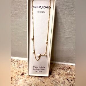 Cynthia Rowley stern silver necklace